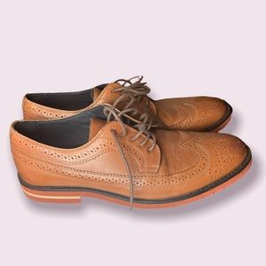 Rush by Gordon Rush Leather Wingtip Oxford Shoes